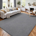 AROGAN 4x6 Area Rugs for Living Room Non Slip Dorm Bedroom Rug, Grey - Image 3