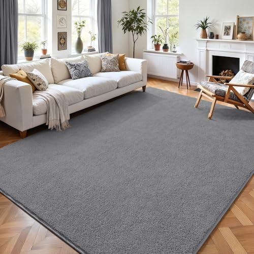 AROGAN 4x6 Area Rugs for Living Room Non Slip Dorm Bedroom Rug, Grey - Image 3