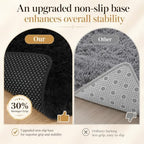 PLHXFR 4x6 Area Rugs Living Room: Fluffy Bedroom Rug Shag Carpet Black - Image 6
