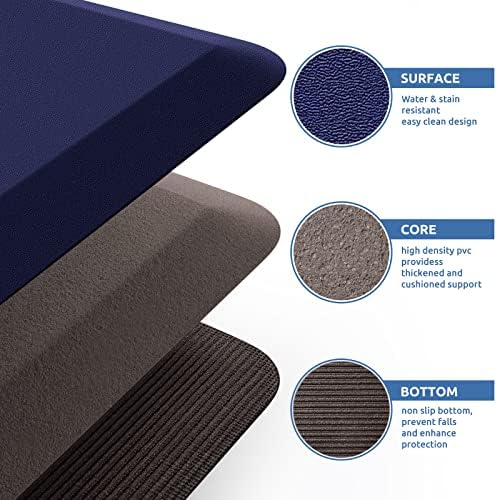 0.8" Thick Kitchen Mat Cushioned Anti Fatigue Rug Comfort Floor Mats - Image 5