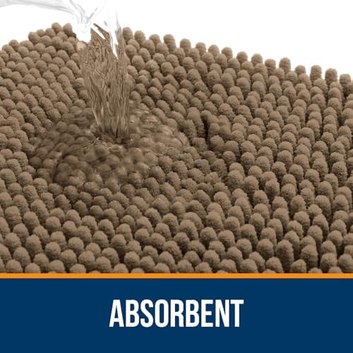 OLANLY Large Bathroom Rugs 44x32, Extra Soft Absorbent Chenille Bath Rugs - Image 4