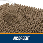 OLANLY Bathroom Runner Rugs 45x27, Extra Soft Absorbent Chenille Bath Rugs - Image 4