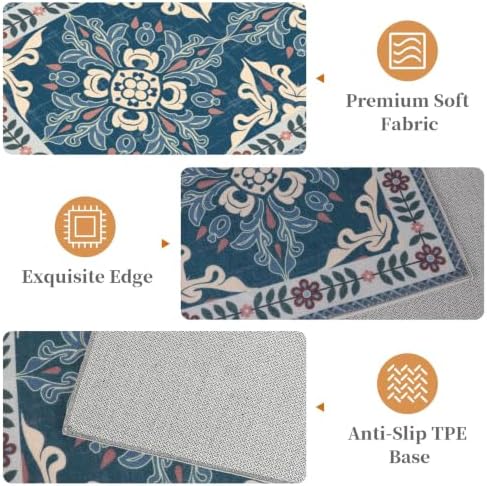3 Piece Kitchen Rugs Set, Non Slip Washable Floor Mats with Water Absorbent - Image 3