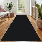 EARTHALL Washable Runner Rug, Non Slip Foyer Runner, 3x8 Ft, Black Heather by Unknown