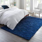 Ophanie 5x8 Blue Rugs for Living Room,Kids Rug,Playroom Navy Area Rugs for Boys Girls Teen Decor,Fluffy Fuzzy Soft Plush Shaggy Bedside Floor Bedroom Carpet for Teen with Over 99 pcs Pile fibers - Image 5