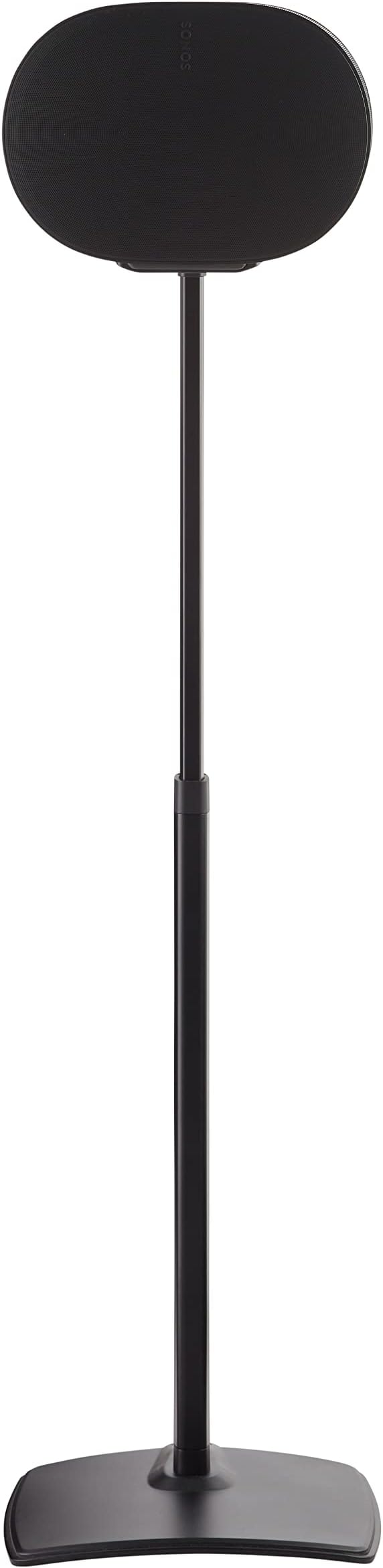 Sanus Height Adjustable Speaker Stand for Sonos Era 300™ - 17" Height Adjustment Sonos Stand Includes Carpet Spikes & Rubber Pads - Easy DIY Install Comes w/All Hardware - Black Single