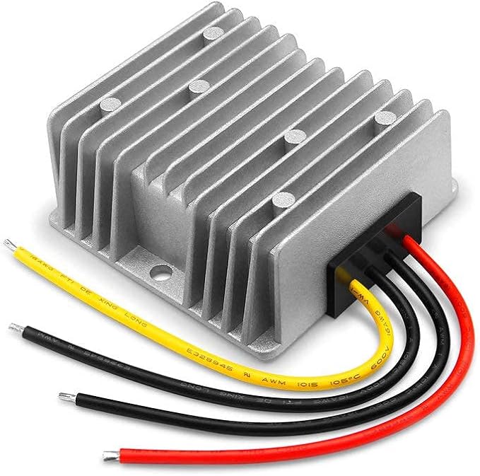 DC 24V to DC 12V Step Down Output 15A 180W Reducer Regulator Buck Converter Module for Auto Car Truck Vehicle Boat Solar System (15A)