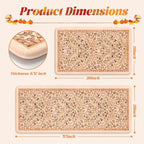 Collive Fall Kitchen Rugs Sets of 2 Non Slip Washable, 20"x47"+20"x32" - Image 2