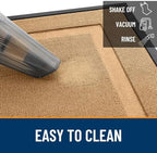 OLANLY Front Door Mat Outside 47x23, All-Season Heavy-Duty Rubber Doormat - Image 5