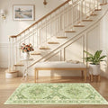RELEANY Washable Area Rug, Runner 2'6"x5', Green/Yellow by RELEANY