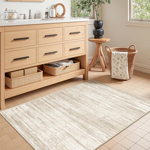 3x4 Rugs for Entryway,Washable Area Rug,Brown - Image 4