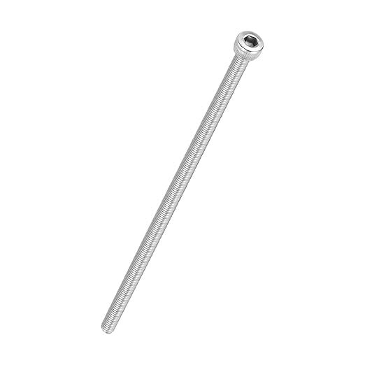 Kozelo 4pcs Socket Head Cap Screws - [M4-0.7 x 145mm] 304 Stainless Steel Allen Socket Drive for Electrical Motor 3D Printing Fan Engine Replacement Use, Silver