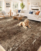 OLANLY 8x10 Washable Area Rug, Soft Non Slip Carpet for Bedroom Living Room by OLANLY