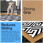 GORILLA GRIP® Slip Resistant Rug Pads for Hardwood Floor, 6' Round Beige - Image 3