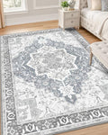OLANLY 4x6 Washable Area Rugs, Soft Non Slip Carpet for Bedroom Living Room by OLANLY