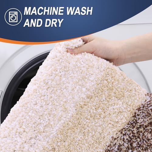 OLANLY Bathroom Runner Rug 44x20, Extra Soft Absorbent Microfiber Bath Rugs - Image 6