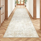 2'6 x 8' Runner Rug Non Slip,Washable Kitchen Rugs,Brown - Image 3
