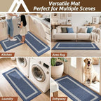 COSY HOMEER Kitchen Rugs Sets of 2 Non-Slip Washable,20"x30"+20"x48" - Image 6