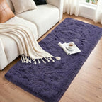 2x6 Taro Purple Fluffy Soft Runner Rug Non-Slip for Bedroom Dorm Hallway - Image 3