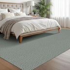 EARTHALL Washable Area Rug, Non Slip Living Room Rug, 6x9 Ft, Green/Grey - Image 5