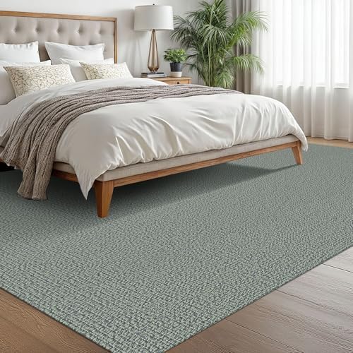 EARTHALL Washable Area Rug, Non Slip Living Room Rug, 6x9 Ft, Green/Grey - Image 5