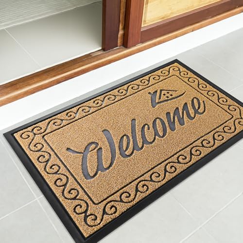 Yimobra Artificial Grass Welcome Mat, 29.5 x 17 in, Yellow - Image 6