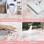 Aelenmu 9x12 Area Rugs for Living Room Washable Bedroom Dining Room Pink - Image 5