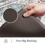 Collive Kitchen Rugs Sets of 2 Non Slip Washable, Aque Kitchen Floor Mats - Image 4