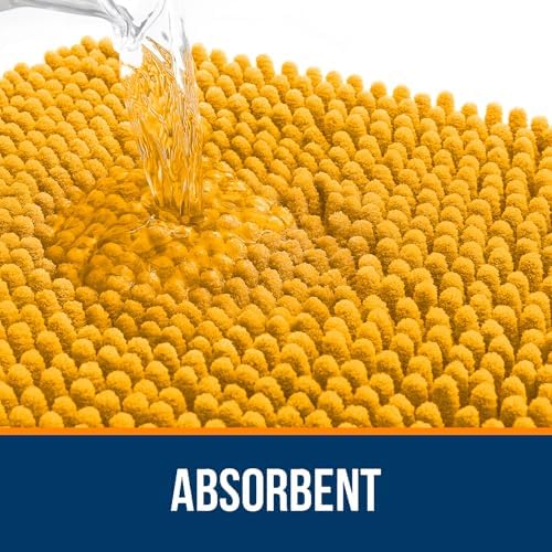 OLANLY Large Bathroom Rugs 47x32, Extra Soft Absorbent Chenille Bath Rugs - Image 4