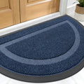 OLANLY Half Circle Front Door Mat Outside 29.5x17 All-Season Rubber Doormat by OLANLY