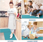 StepRite Kitchen Mats for Floor, 2-Piece Anti-Fatigue Kitchen Rugs, Green - Image 6