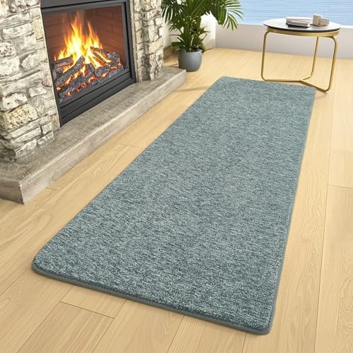 AROGAN 2x6 Runner Rug for Hallway, Long Runner Rugs Non Slip, Grey & Green - Image 3