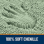 OLANLY Small Bathroom Rugs 30x18, Extra Soft Absorbent Chenille Bath Rugs - Image 3