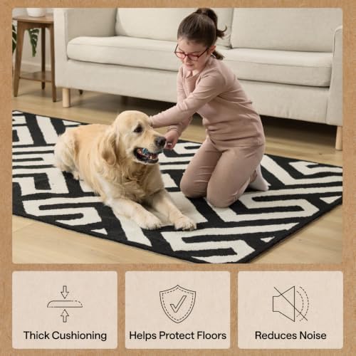 GORILLA GRIP® Slip Resistant Rug Pads for Hardwood Floor, 2.5x13 Cream - Image 5