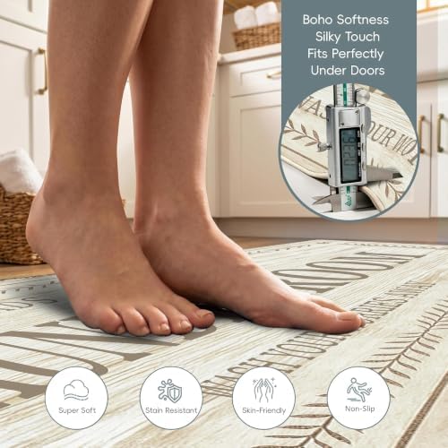 Soft Laundry Room Rug Runner, 20"x60", Washable, Non-Slip Thick Mat - Image 5