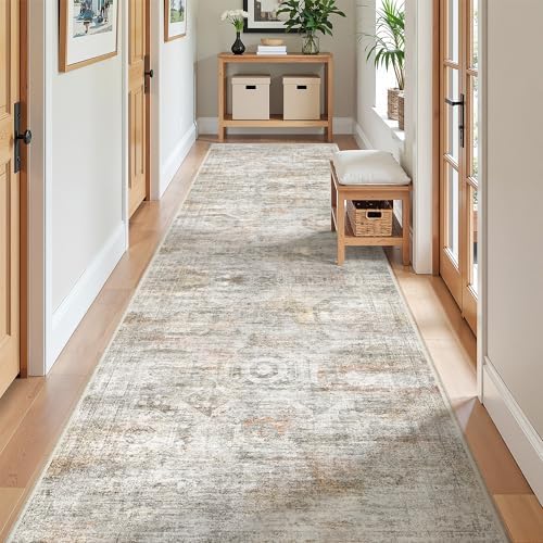 2'6 x 10' Runner Rug Non Slip,Washable Kitchen Rugs,Green - Image 4