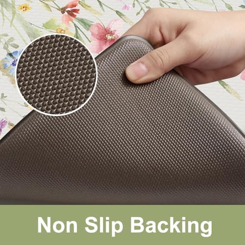 KIMODE Anti Fatigue Kitchen Mats for Floor,Half Moon Kitchen Rugs Sets of 2 - Image 5