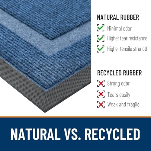 OLANLY Front Door Mat Outside 59x20, All-Season Heavy-Duty Rubber Doormat - Image 4