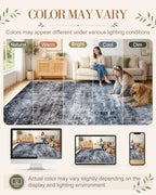 OLANLY 4x6 Washable Area Rug, Soft Non Slip Carpet for Bedroom Living Room - Image 2