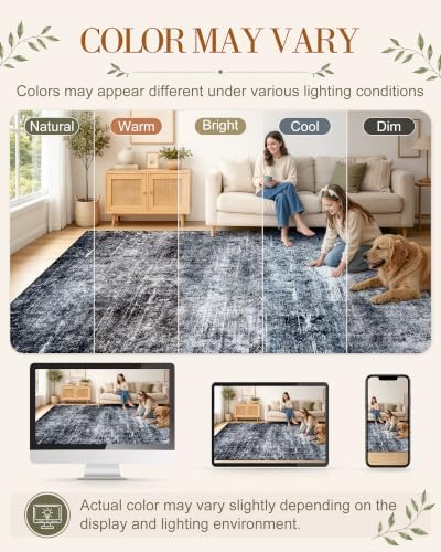 OLANLY 2'6"x14' Washable Runner Rug, Non Slip Carpet for Hallway Kitchen - Image 2