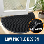 OLANLY Half Circle Front Door Mat 47x34, Waterproof Heavy-Duty Doormat - Image 4