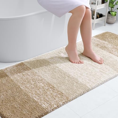 OLANLY Bathroom Runner Rug 70x20, Extra Soft Absorbent Microfiber Bath Rugs by OLANLY