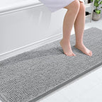 OLANLY Bathroom Runner Rugs 70x24, Extra Soft Absorbent Chenille Bath Rugs by OLANLY