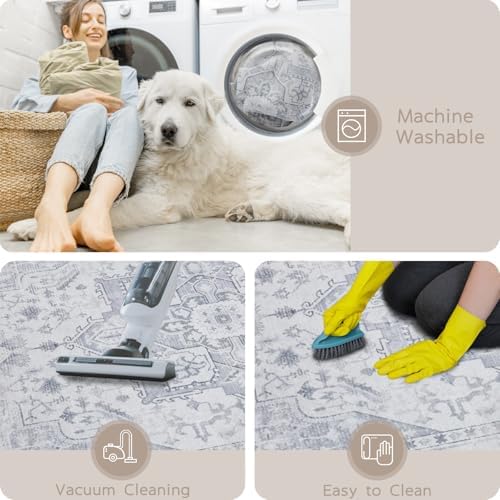 Washable Rugs 6x9 Area Rugs for Living Room,Bedroom,Dining Room,Playroom - Image 4