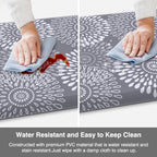 LuxStep Kitchen Mats for Floor,0.47 inch Thicker Cushioned Rug Anti-Fatigue Mats for Kitchen Decor Accessories,Waterproof Non-Slip Mats and Rugs Set for Office,Laundry 17.3"×29"+17.3"×47",Grey - Image 6