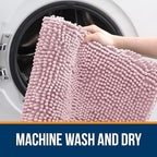 OLANLY Bathroom Rugs 35x24, Extra Soft Absorbent Chenille Bath Rugs - Image 5