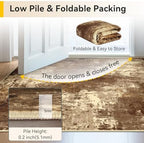 RELEANY Washable 5'x7' Abstract Area Rug for Living Room Brown Tan - Image 6
