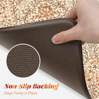 Collive Fall Kitchen Rugs Non Slip Washable Sink Mat 17.3"x47"+17.3"x29" - Image 4