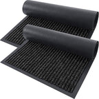 OLANLY 2-Pack Front Door Mats 29.5x17, Waterproof Heavy-Duty Doormats by OLANLY