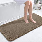 OLANLY Bathroom Runner Rugs 47x20, Extra Soft Absorbent Chenille Bath Rugs by OLANLY